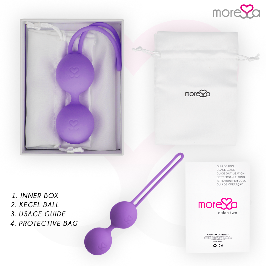 MORESSA - OSIAN TWEE ENTRENAMIENTO SUELO PELVICO 101gr PREMIUM SILICONA LILA