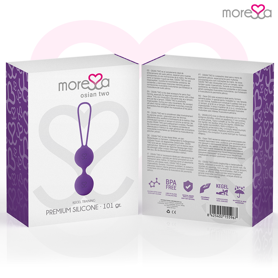 MORESSA - OSIAN TWEE ENTRENAMIENTO SUELO PELVICO 101gr PREMIUM SILICONA LILA