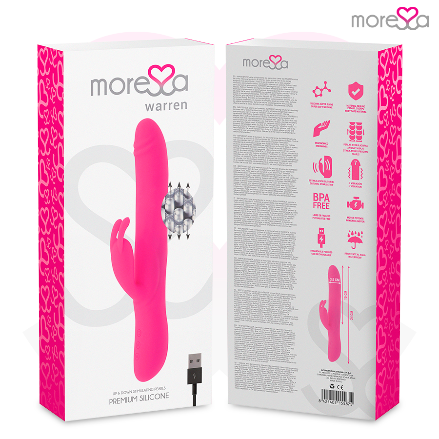 MORESSA - WARREN OSCILANE IMPULSOR AND POTENTE VIBRACIÓN PREMIUM SILICONE RECHARGEABLE