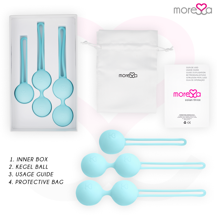 MORESSA - OSIAN SET Osian One; 51 Gr / Osian Two; 101 Gr / Osian Three 85 gr PREMIUM SILICONEN TURKOOIS