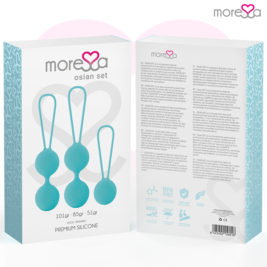 MORESSA - OSIAN SET Osian One; 51 Gr / Osian Two; 101 Gr / Osian Three 85 gr PREMIUM SILICONEN TURKOOIS