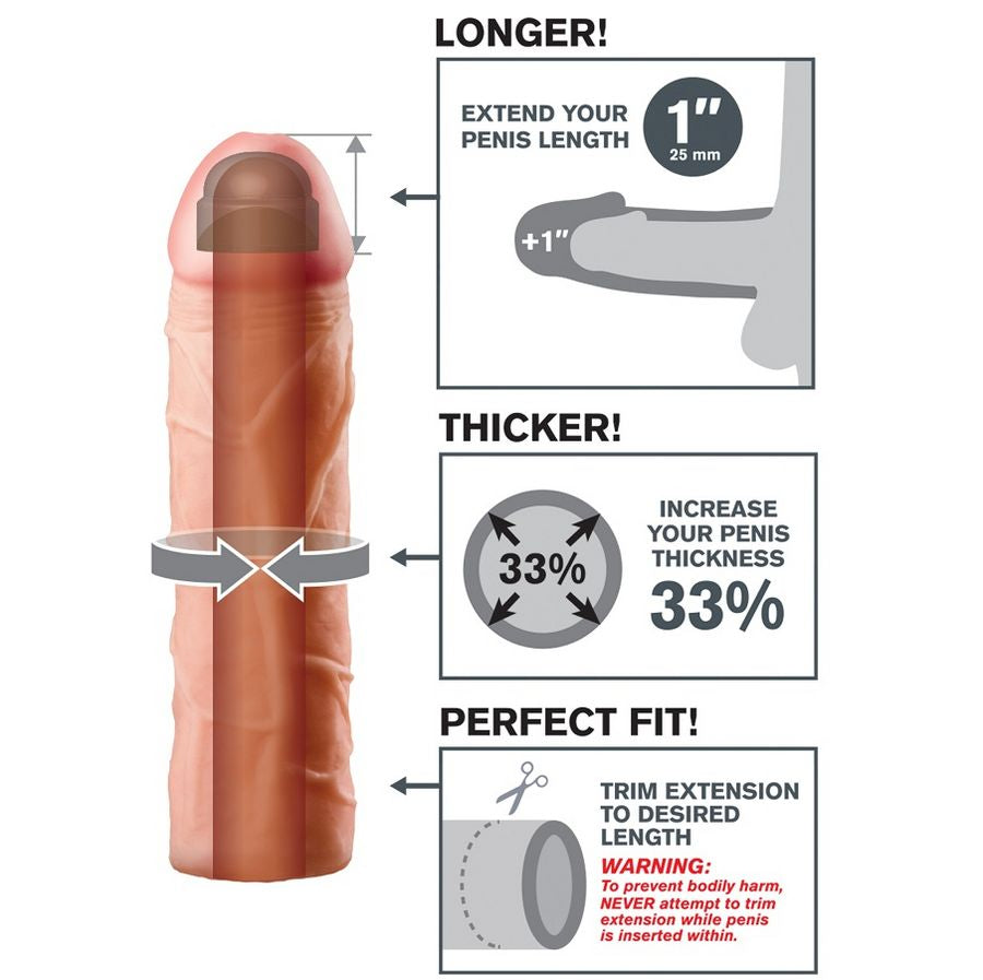 FANTASY X-TENSIONS - PERFECTE 1 EXTENSIE VOOR PENIS