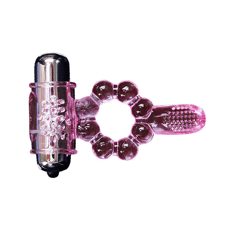 BAILE - ANILLO SILICONE 10 RITMOS LENGUA WITH VIBRACIÓN ROSA
