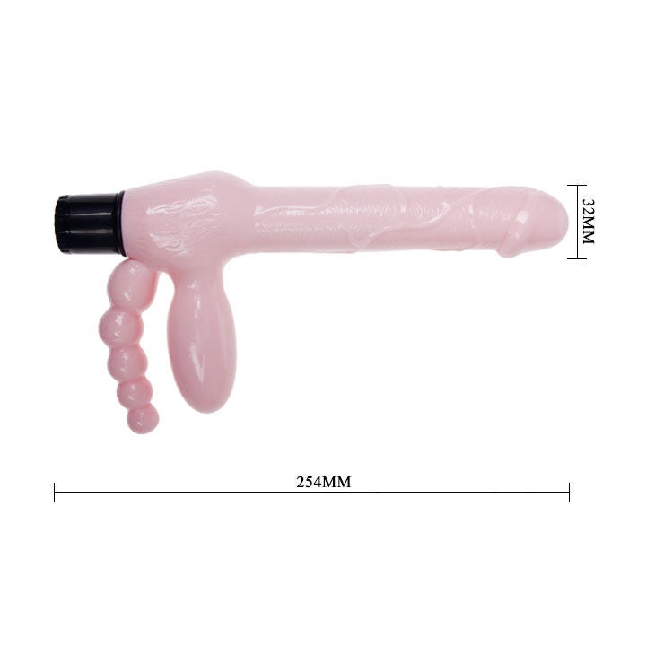 BAILE - ARNÉS SIN CUERDA TPR WITH VIBRACIÓN Y ESTIMULACION ANAL 25.4 CM