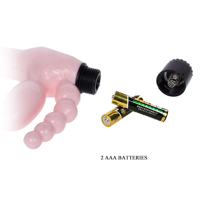 BAILE - ARNÉS SIN CUERDA TPR WITH VIBRACIÓN Y ESTIMULACION ANAL 25.4 CM
