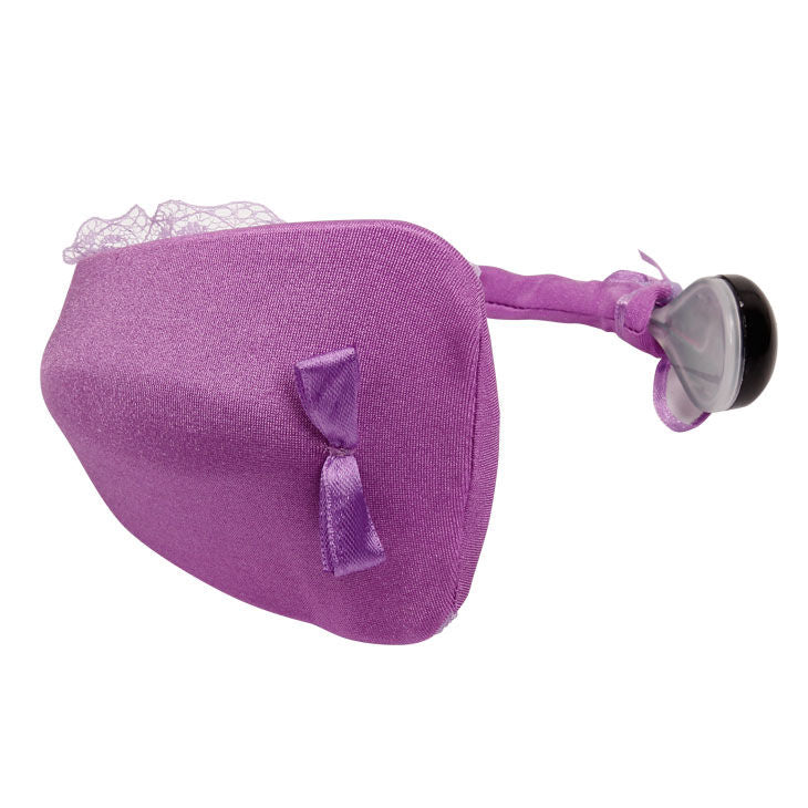BAILE - TANGA WITH VIBRADOR WITH REMOTE CONTROL LILA