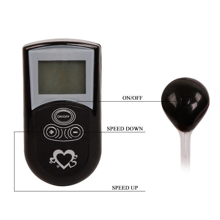 BAILE - TANGA WITH VIBRADOR WITH REMOTE CONTROL LILA