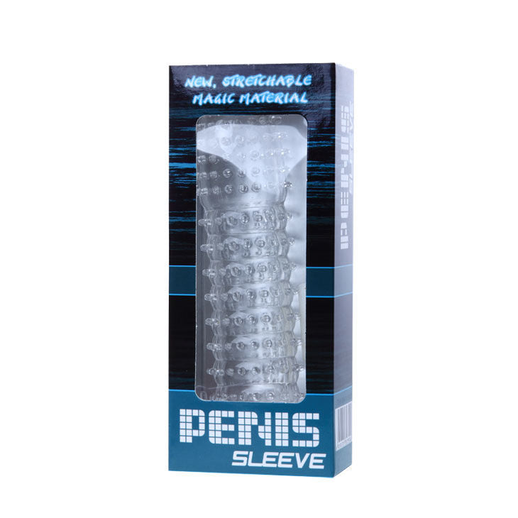 BAILE - FUNDA PARA PENE WITH POINTS ESTIMULANTES MORADO 14 CM