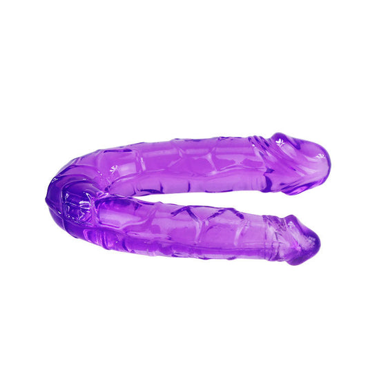 BAILE - DOBLE DILDO IN FLEXIBLE GELATINA LILA