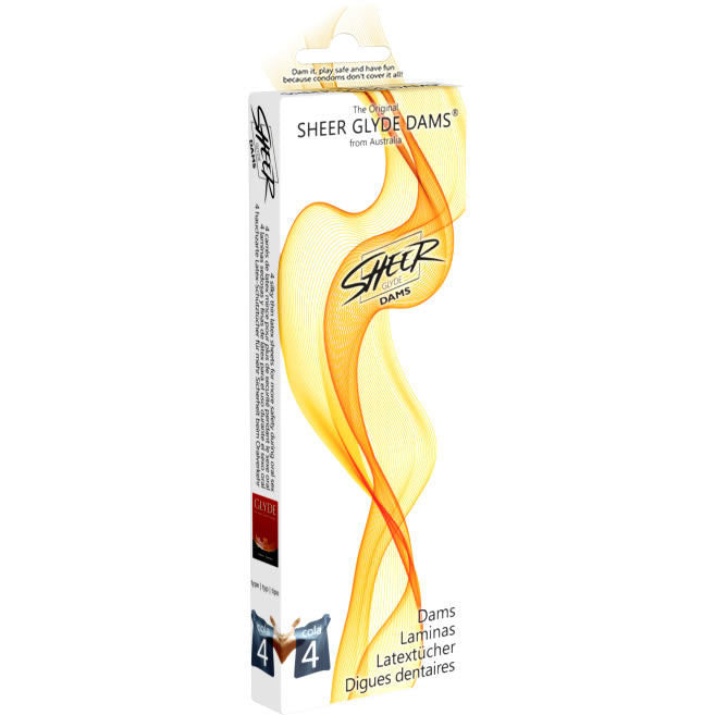 Sheer Glyde – Digues dentaires latex saveur cola, 4 unités