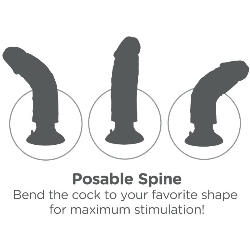 KING COCK - DILDO VIBRADOR 15,24 CM NATUURLIJK