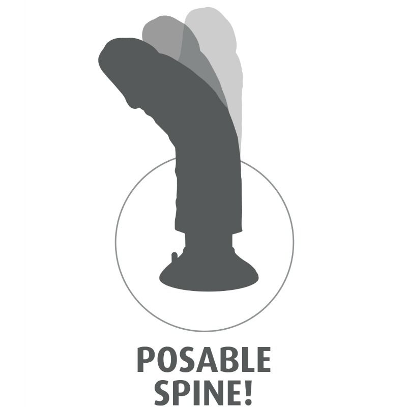 King Cock – Gode vibrateur 15.24 cm naturel