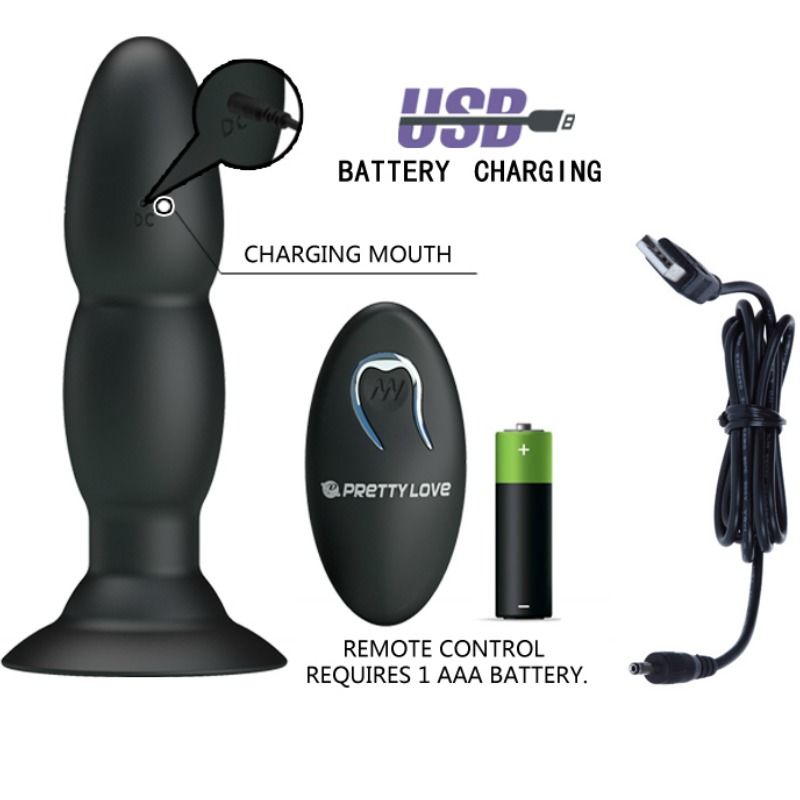 PRETTY LOVE - PLUG VIBRADOR AND ROTACIÓN FOR REMOTE CONTROL
