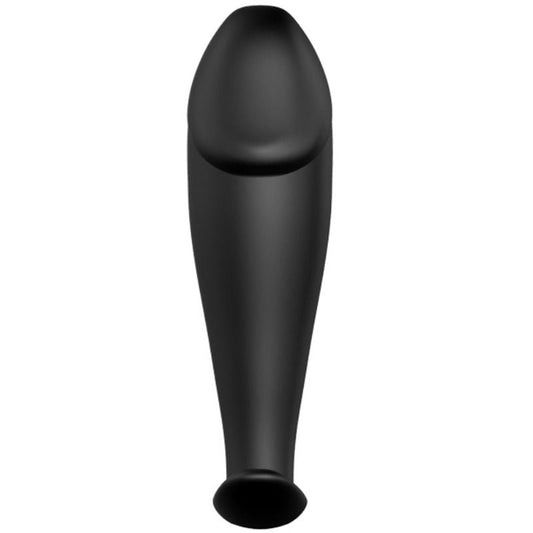 PRETTY LOVE - PLUG ANAL SILICONE FORMA PENE Y 12 MODOS VIBRACIÓN NEGRO
