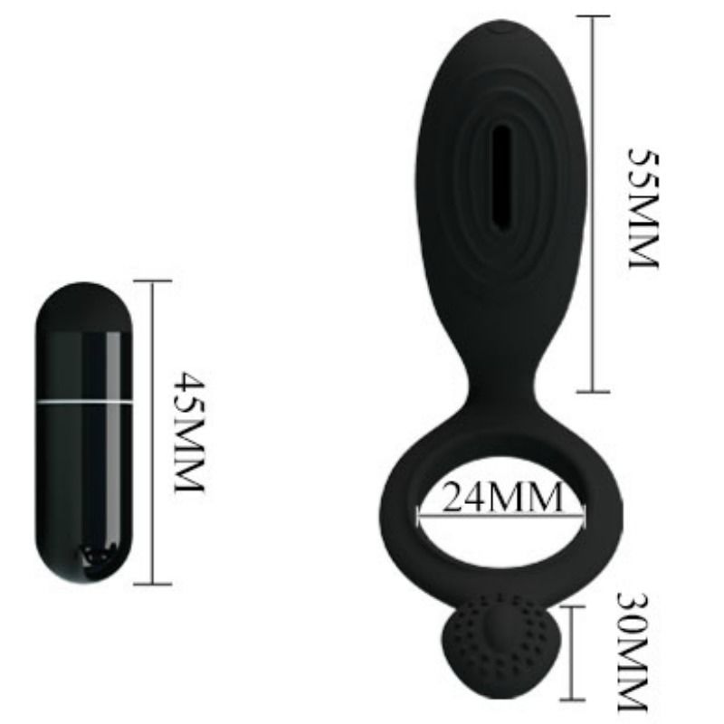 MOOIE LIEFDE - ETHEL ANILLO VIBRADOR MET ESTIMULATOR