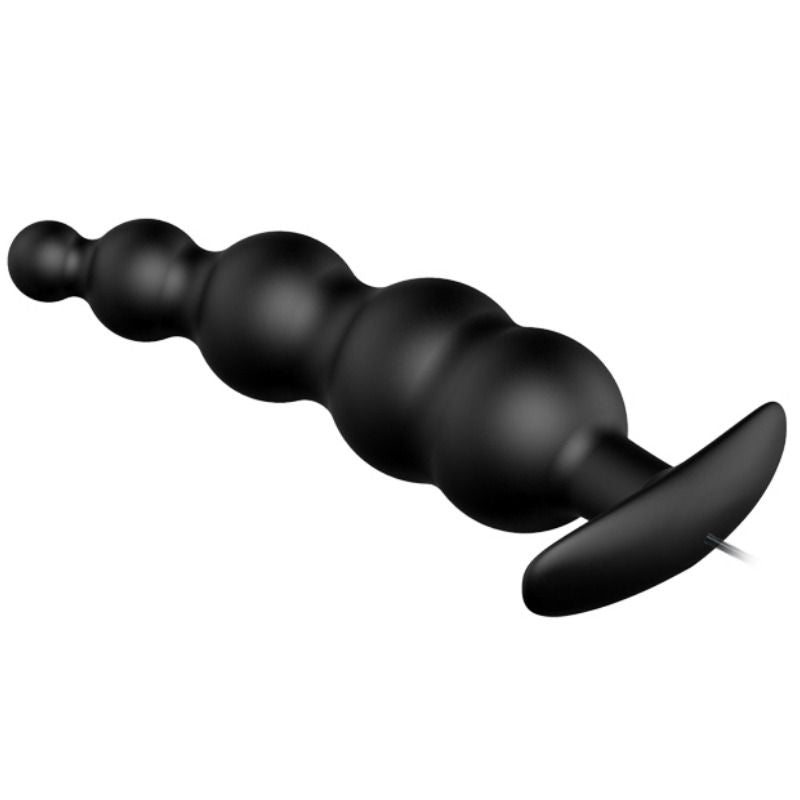 PRETTY LOVE - SILICONE ANAL PLUG EXTRA ESTIMULATION AND 12 MODOS VIBRACIÓN NEGRO CONTROL REMOTO