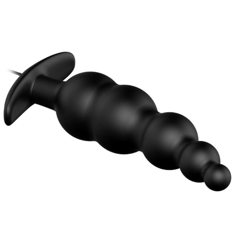 PRETTY LOVE - SILICONE ANAL PLUG EXTRA ESTIMULATION AND 12 MODOS VIBRACIÓN NEGRO CONTROL REMOTO