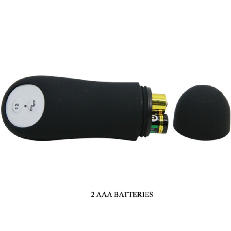 PRETTY LOVE - SILICONE ANAL PLUG EXTRA ESTIMULATION AND 12 MODOS VIBRACIÓN NEGRO CONTROL REMOTO