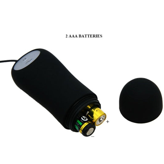 PRETTY LOVE - PLUG ANAL SILICONE FORMA ANCLA 12 MODOS VIBRACIÓN NEGRO