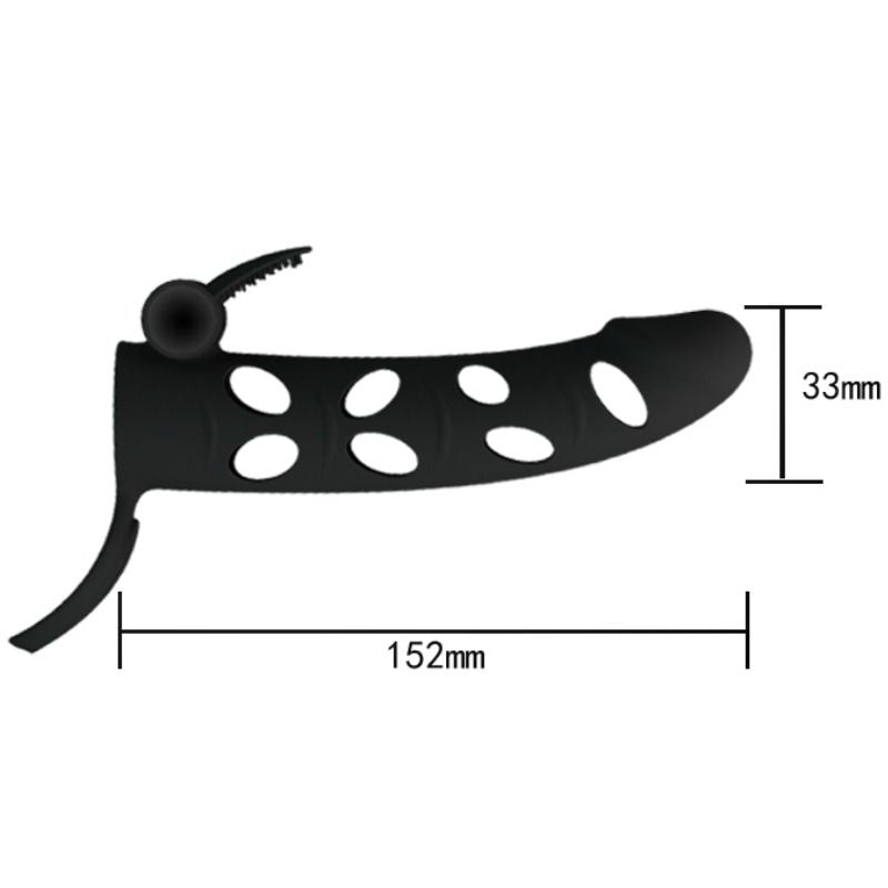 PRETTY LOVE - FUNDA SILICONEN MET VIBRATIE 15,2 CM
