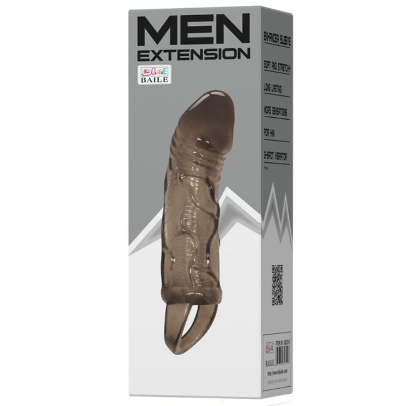 BAILE - FUNDA EXTENSORA PENE MET BAND PARA TESTICULOS NEGRO 13,5 CM