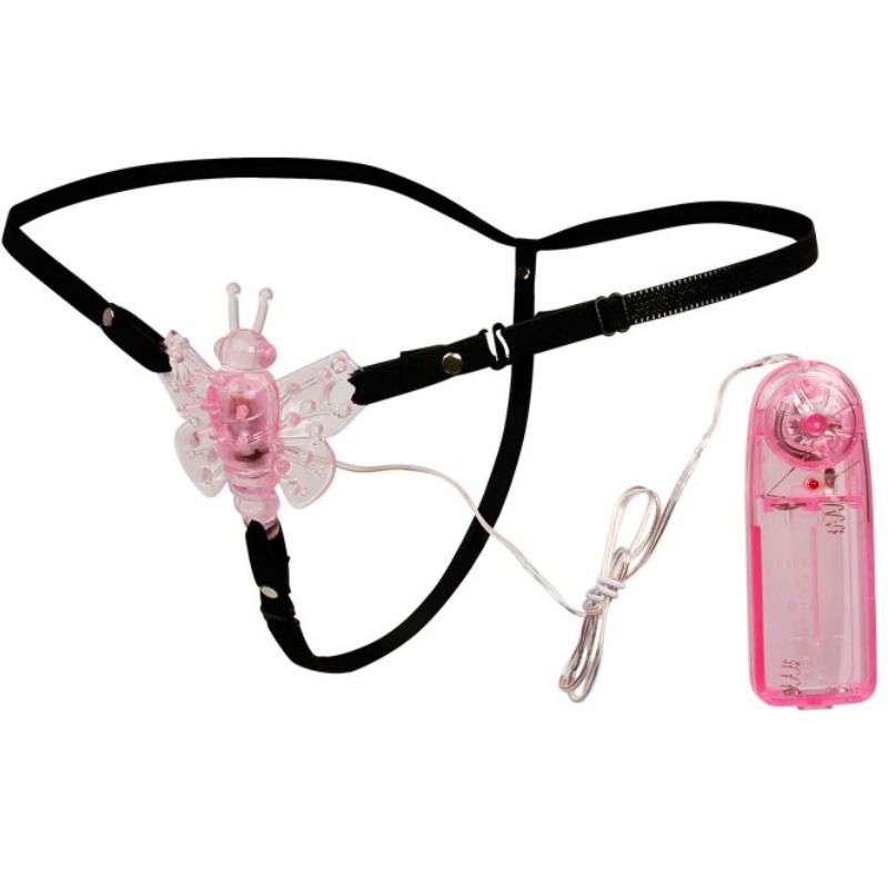 Baile – Harnais avec papillon vibrant multivitesses
