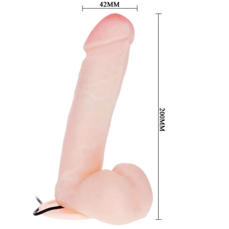BAILE - REAL DILDO WITH VIBRACION AND ROTACIÓN 20 CM