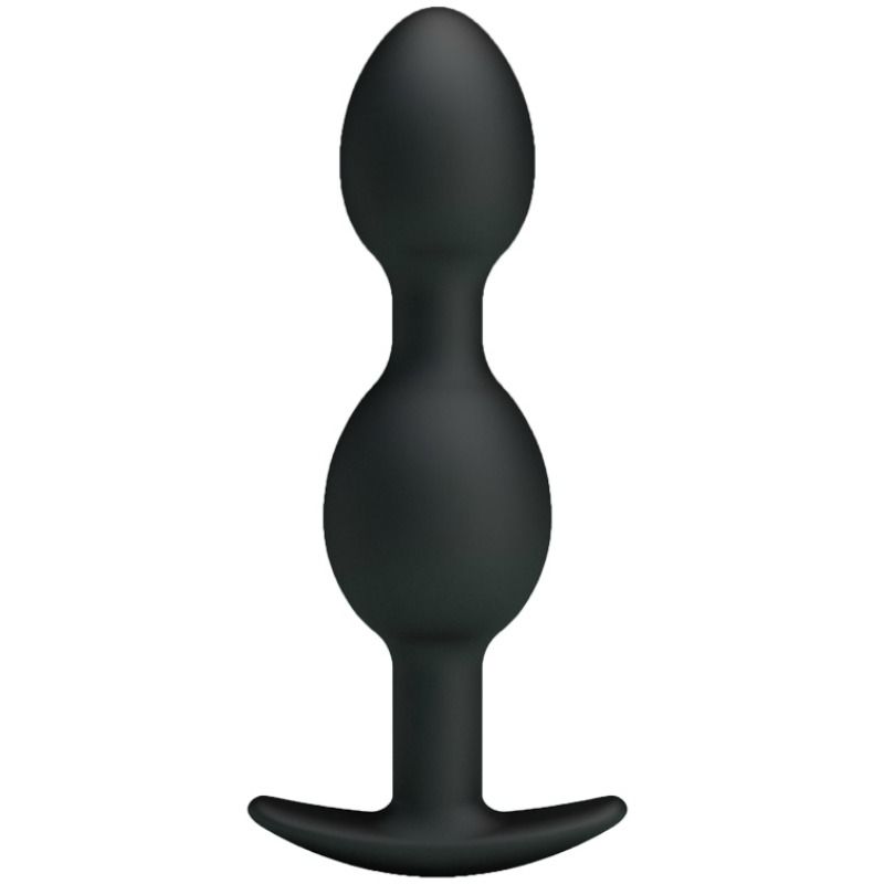 Pretty Love – Balles anal en silicone 12.5 cm noires