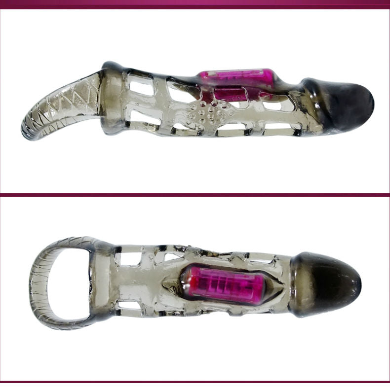 BAILE - FUNDA EXTENSORA PENE MET VIBRACIÓN Y-BAND 13,5 CM
