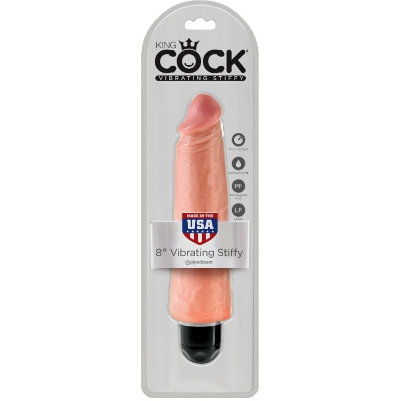 King Cock – Vibrateur réaliste et rigide 20,3 cm naturel