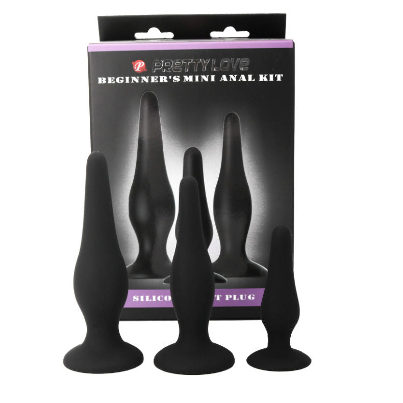 PRETTY LOVE - SILICONE ANAL PLUGS INICIATION KIT