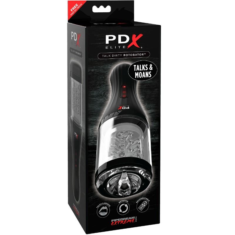 PDX ELITE - MASTURBADOR WITH SOUND TALK DIRTY ROTOBATOR