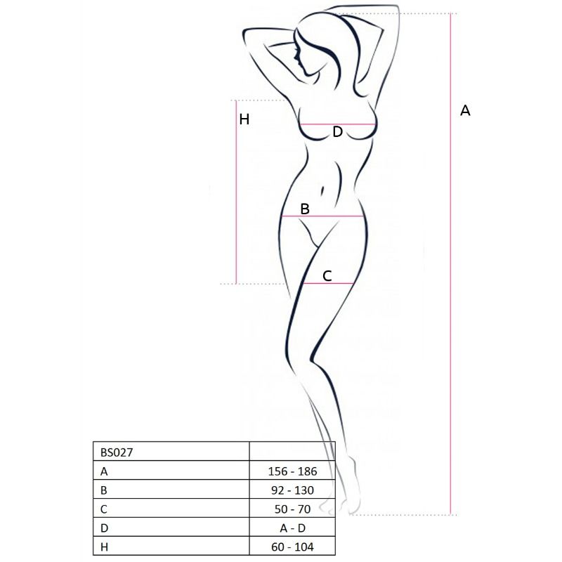 Passion – Femme bs027 bodystocking blanc style robe taille unique