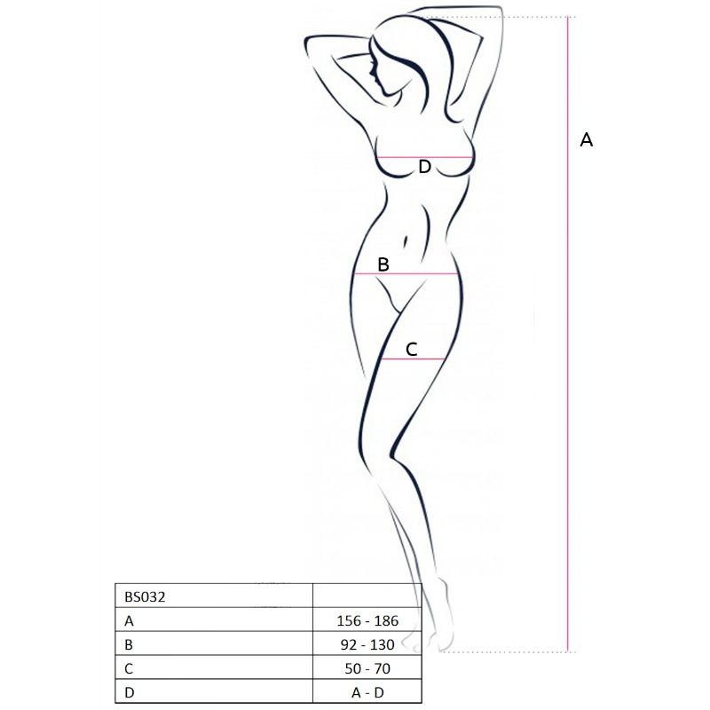 PASSIE - VROUW BS032 BODYSTOCK ROSE TALLA ÚNICA
