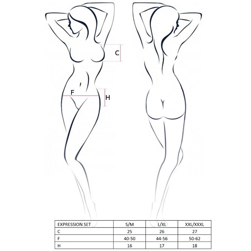 Passion – Ensemble expression femme taille L/XL fetish
