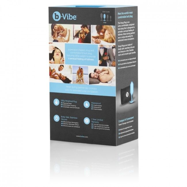 B-VIBE - SNUG ANAL PLUG 3 AZUL CIELO