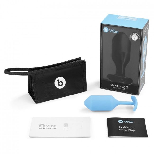 B-VIBE - SNUG ANAL PLUG 3 ZWART
