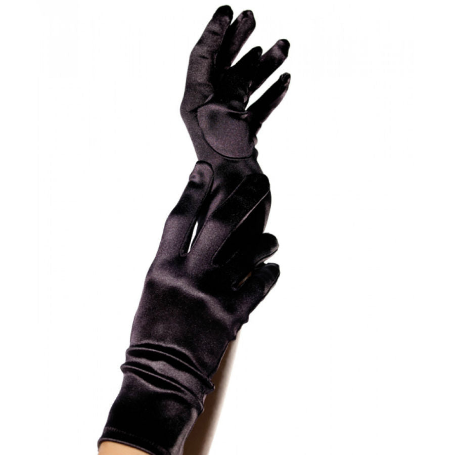 Gants courts en satin
