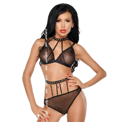 Me-seduce – Dotty ensemble deux pièces noir