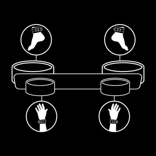 FETISH SUBMISSIVE - BARRA SEPARADORA BONDAGE WITH FORRO DE NOPRENO