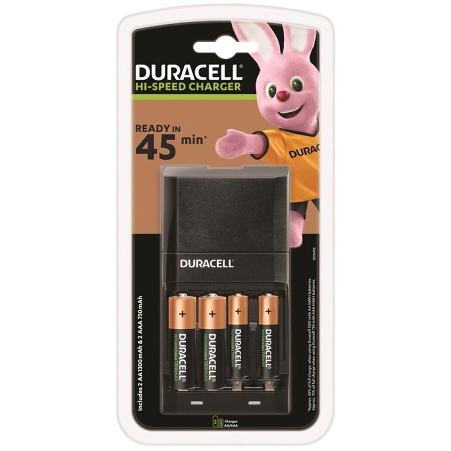 Duracell – Chargeur 45min. + 2xaa 1700mah + 2xaaa 750mah