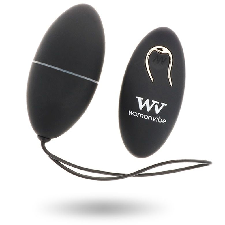 Womanvibe – Alsan egg telecommande noir silicone noir