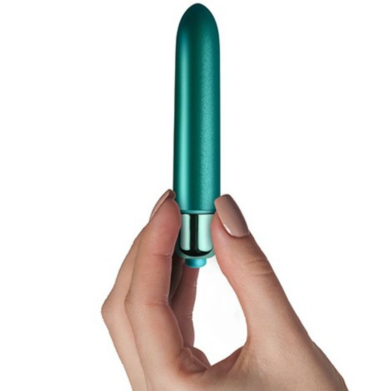 Rocks-off – Balle vibrant touche de petales de paon en velours