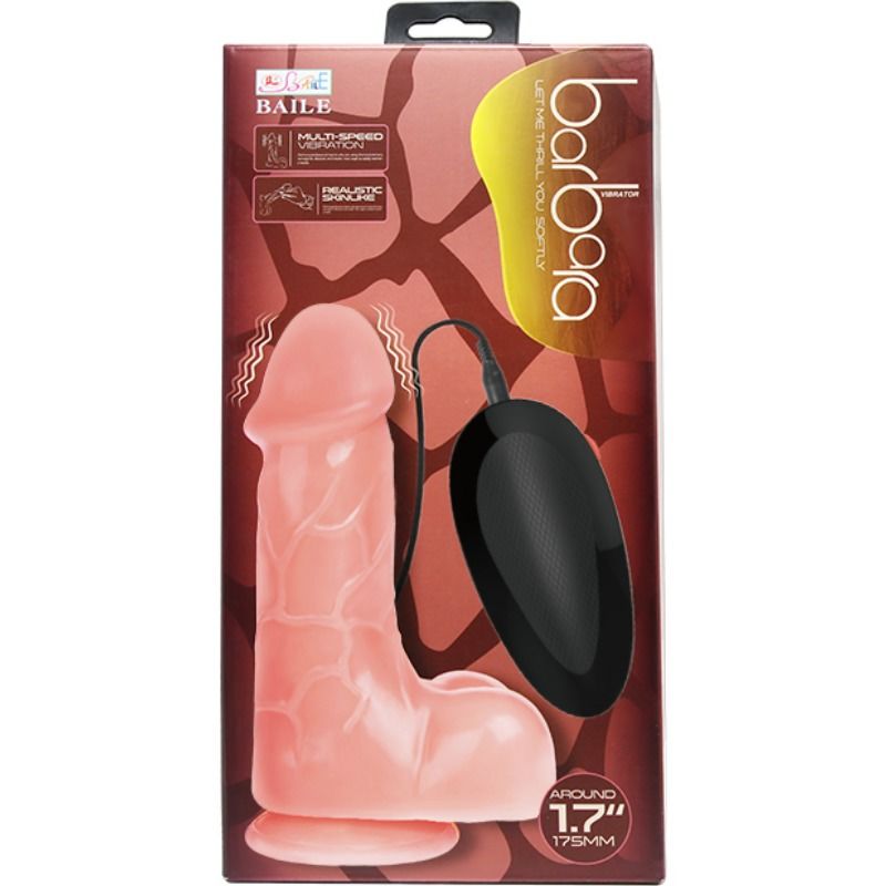 BAILE - REALISTIC VIBRADOR BARBARA NATURAL 21 CM