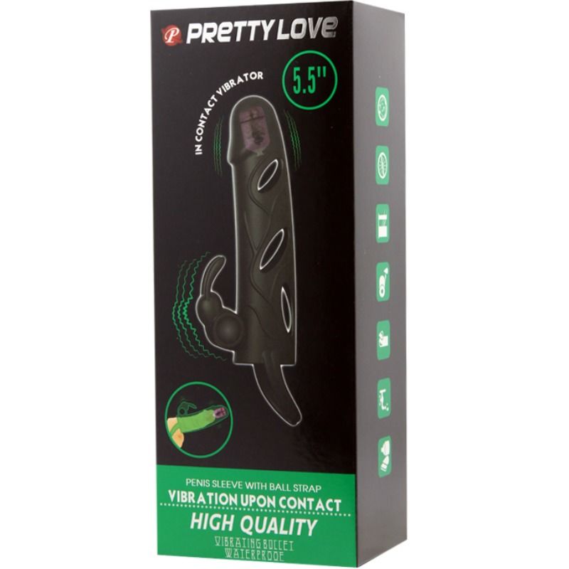 PRETTY LOVE - FUNDA SILICONEN MET VIBRATIE 14 CM 2.0