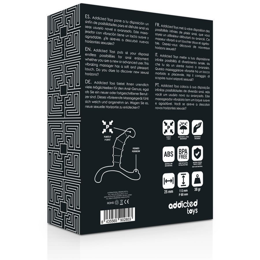 Addicted Toys – Plaisir anal prostate noir