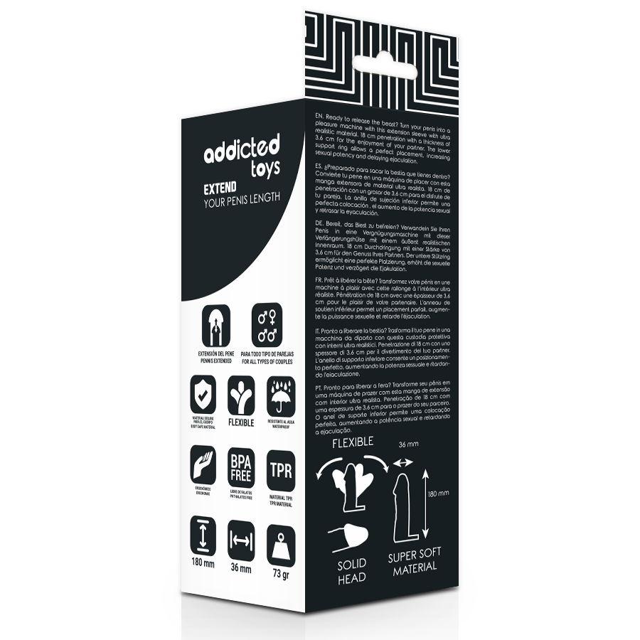ADDICTED TOYS - PENEL EXTENSION 18 CM