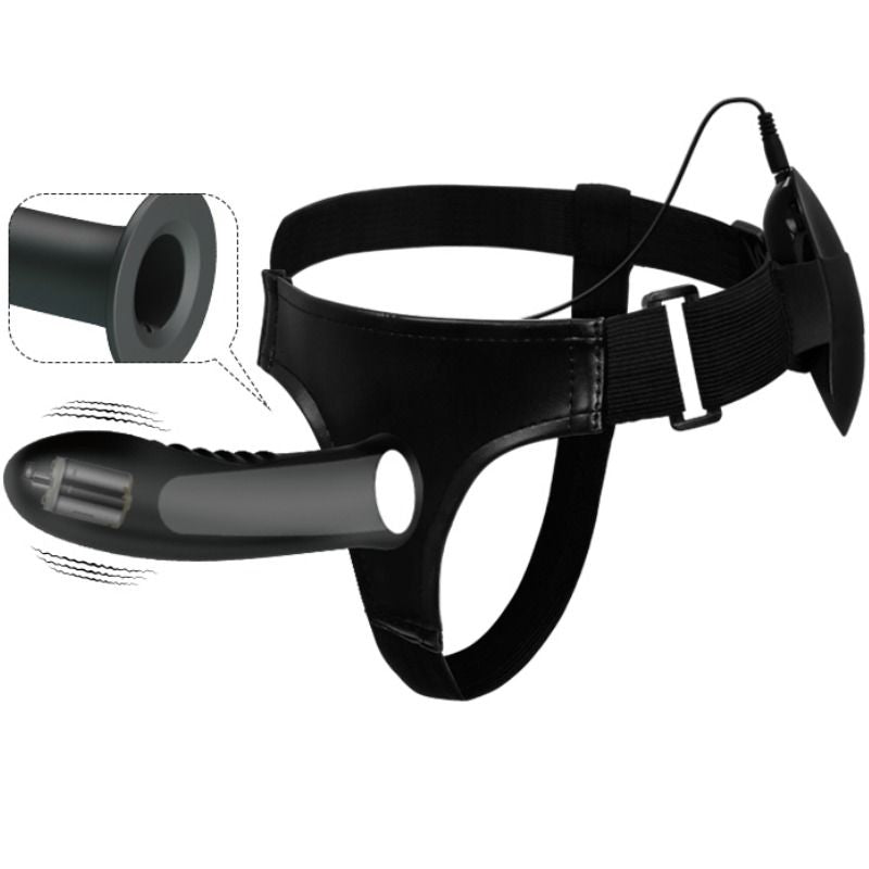 PRETTY LOVE - MYRON STRAP ON WITH VIBRACIÓN Y DILDO HUECO