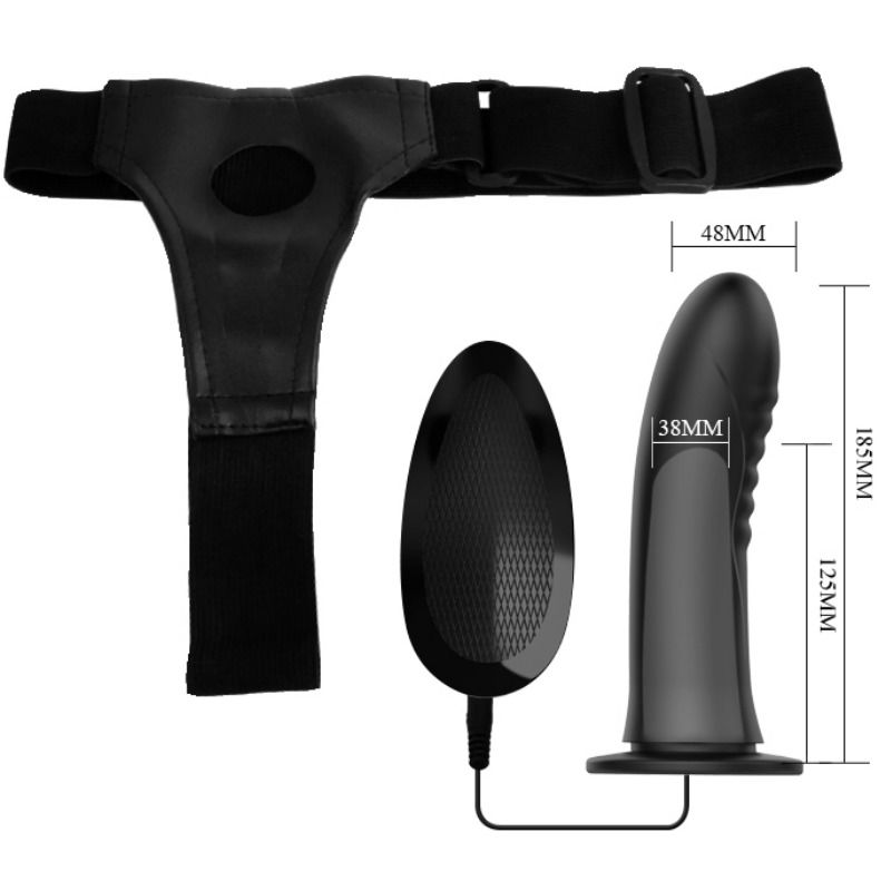 PRETTY LOVE - MYRON STRAP ON WITH VIBRACIÓN Y DILDO HUECO