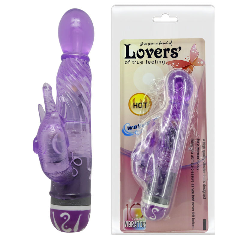 BAILE - MULTIVELOCIDAD VIBRADOR WITH ESTIMULATOR LILA